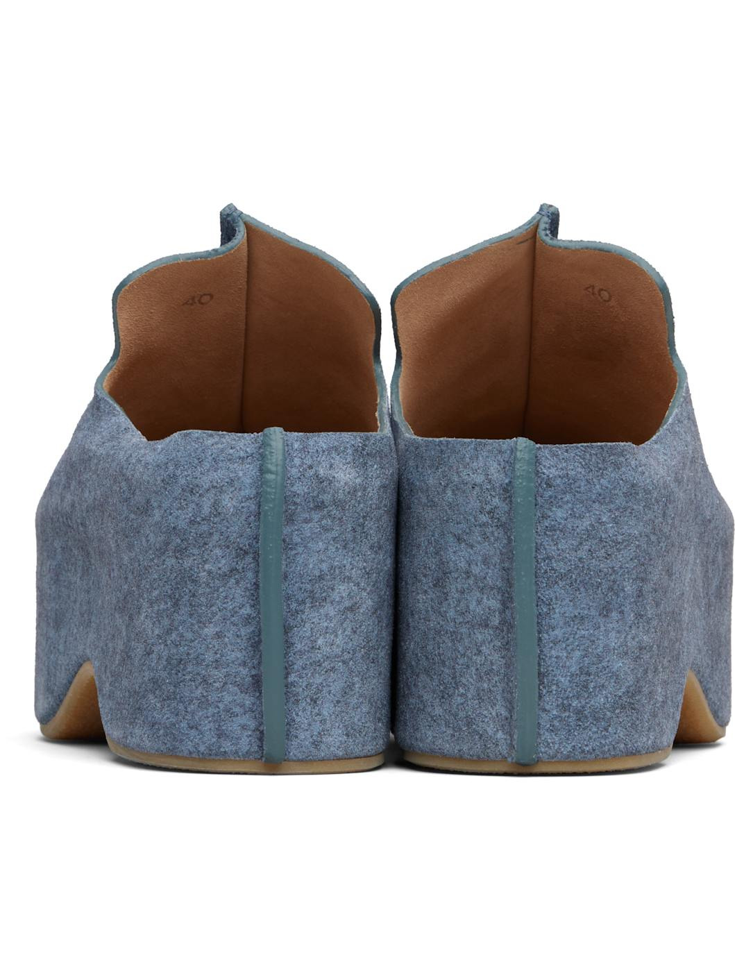 Blue Platform Clogs - 2