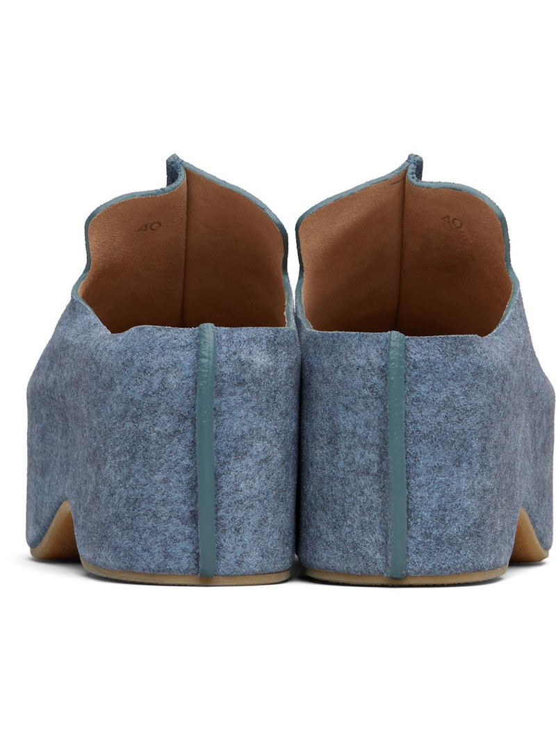 Blue Platform Clogs 2