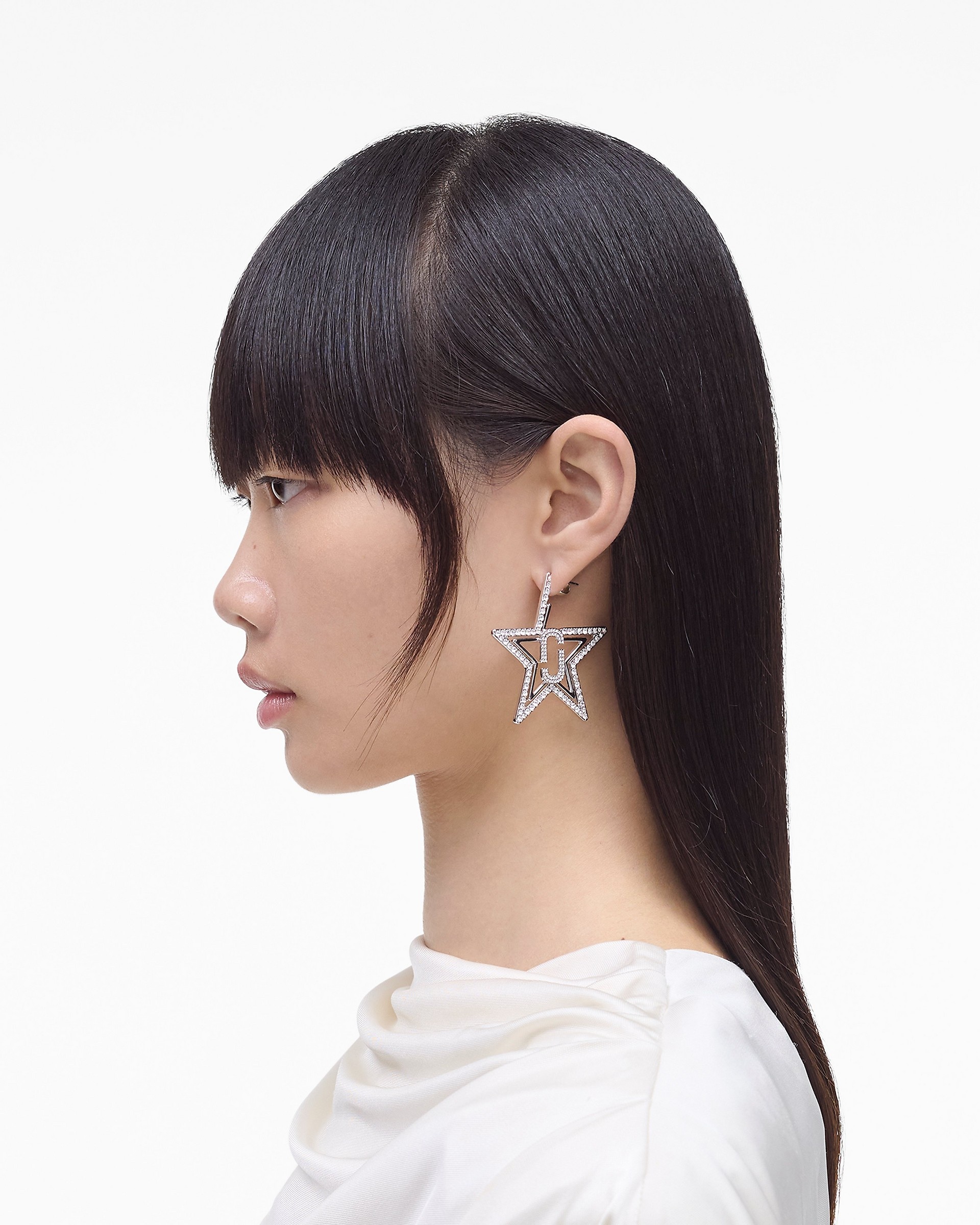 ピアス MARC JACOBS EARRINGS ST. MARC Marc Jacobs J MARC STAR HOOP EARRINGS | REVERSIBLE