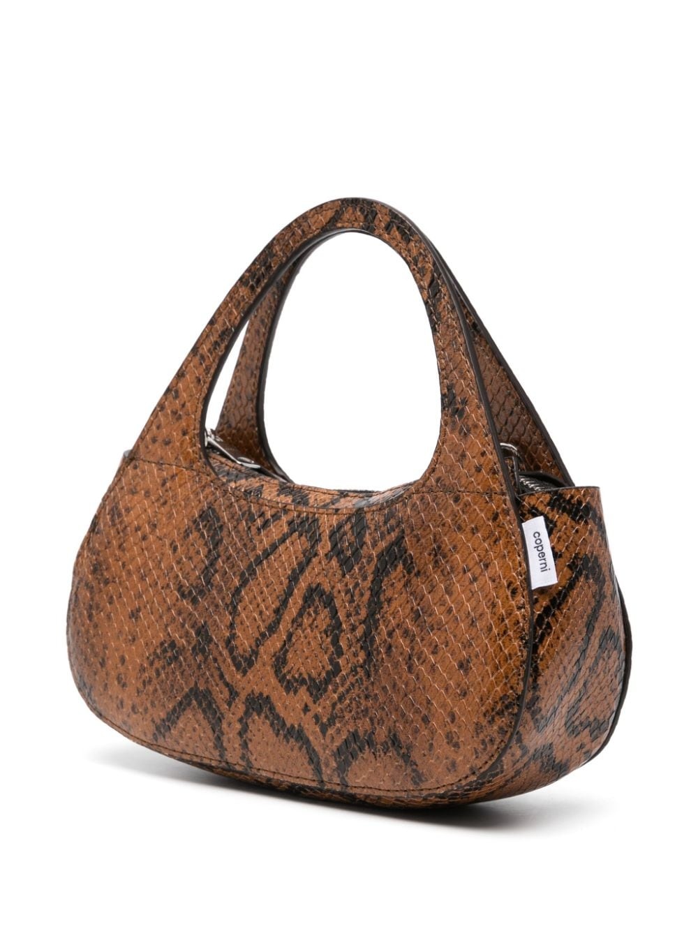 micro snake-print bag - 3