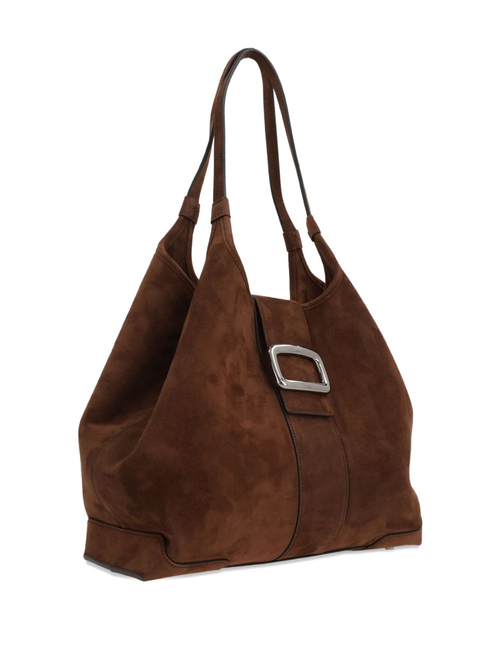 suede buckle-fastening tote bag - 3