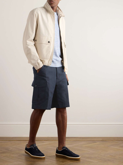 Loro Piana Bizen Wide-Leg Cotton and Linen-Blend Canvas Cargo Shorts outlook