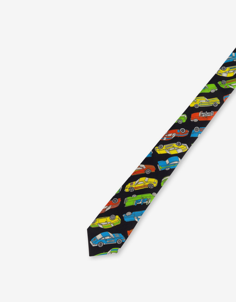 Moschino PRINTED SILK TIE outlook