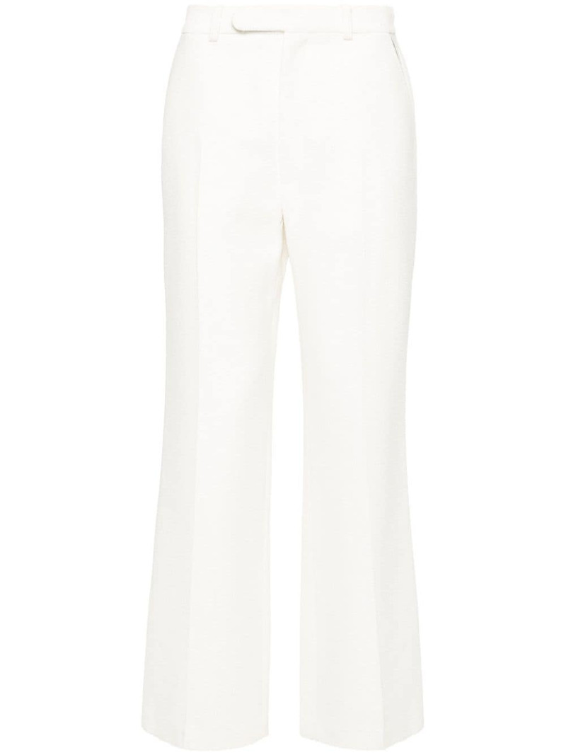 straight-leg jacquard trousers 1
