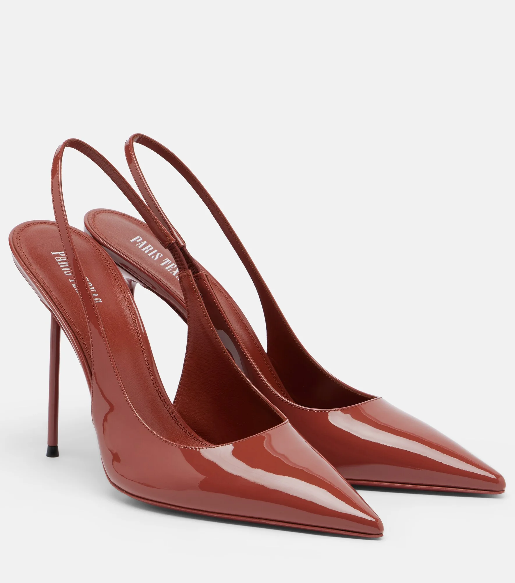 Lidia patent leather slingback pumps - 1