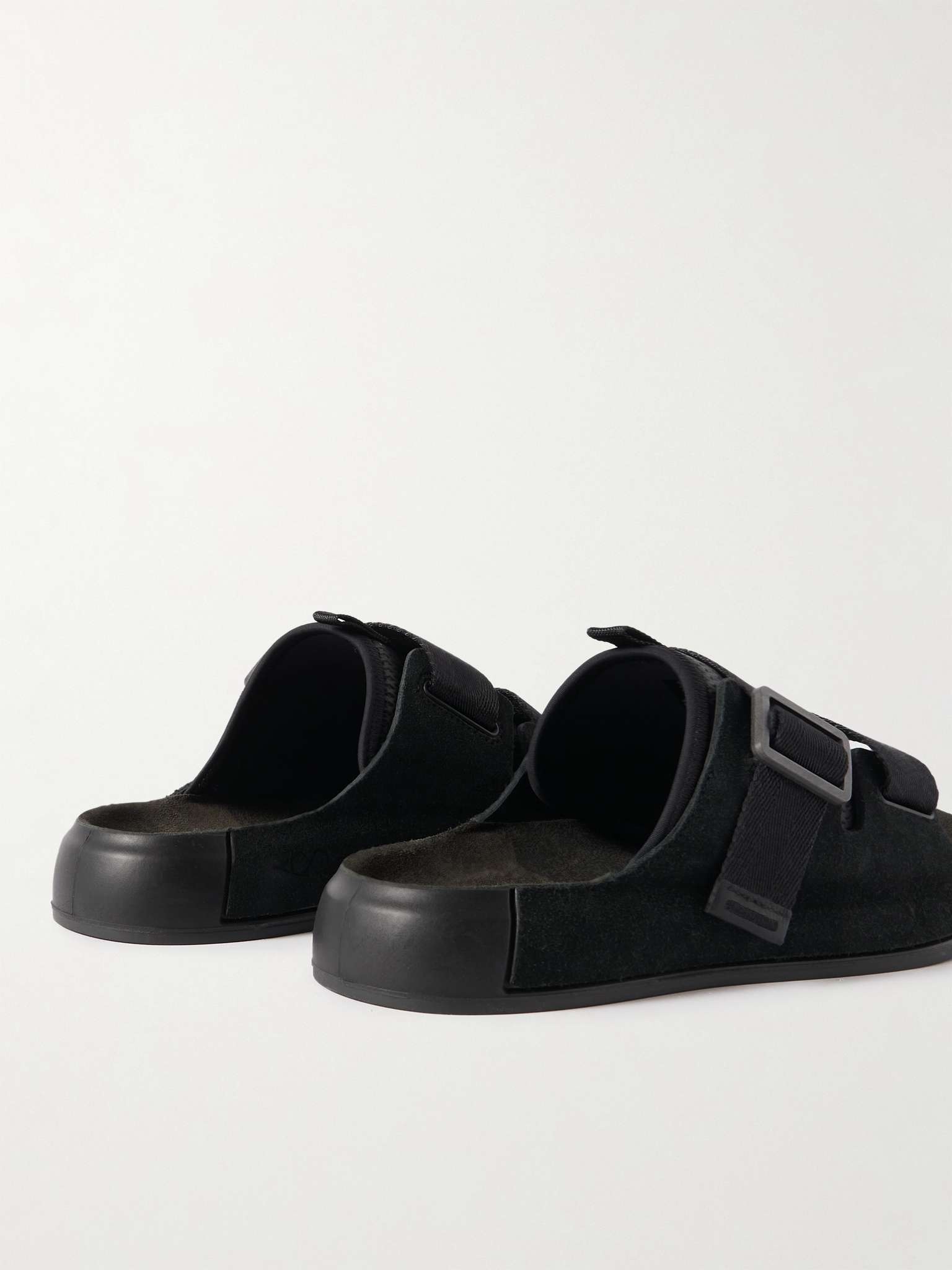 Suede and Mesh Sandals - 5