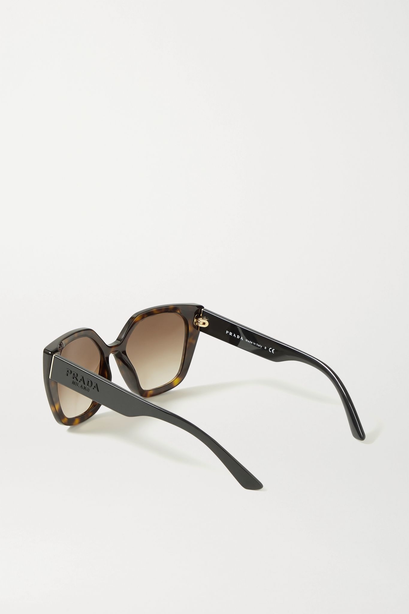 Square-frame tortoiseshell acetate sunglasses - 2