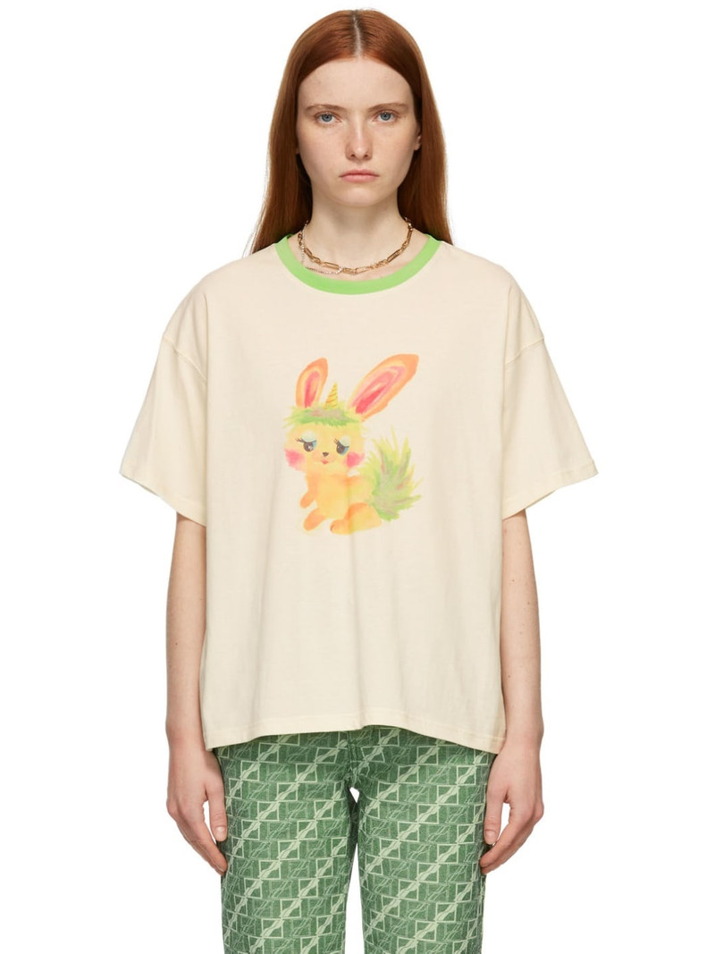 Off-White & Green Monster T-Shirt - 1