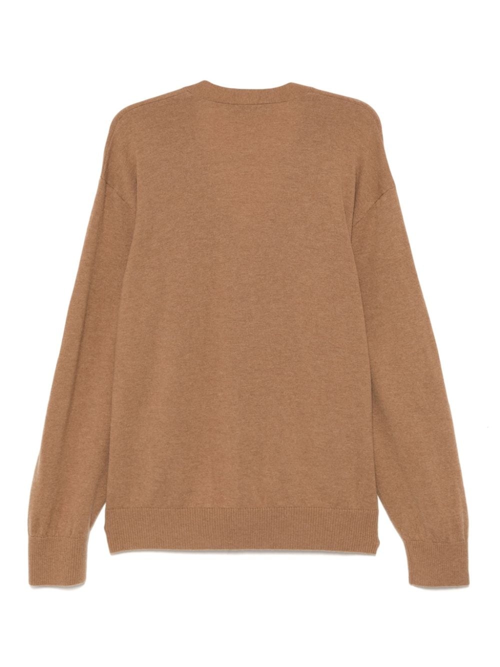 embroidered logo cardigan - 2