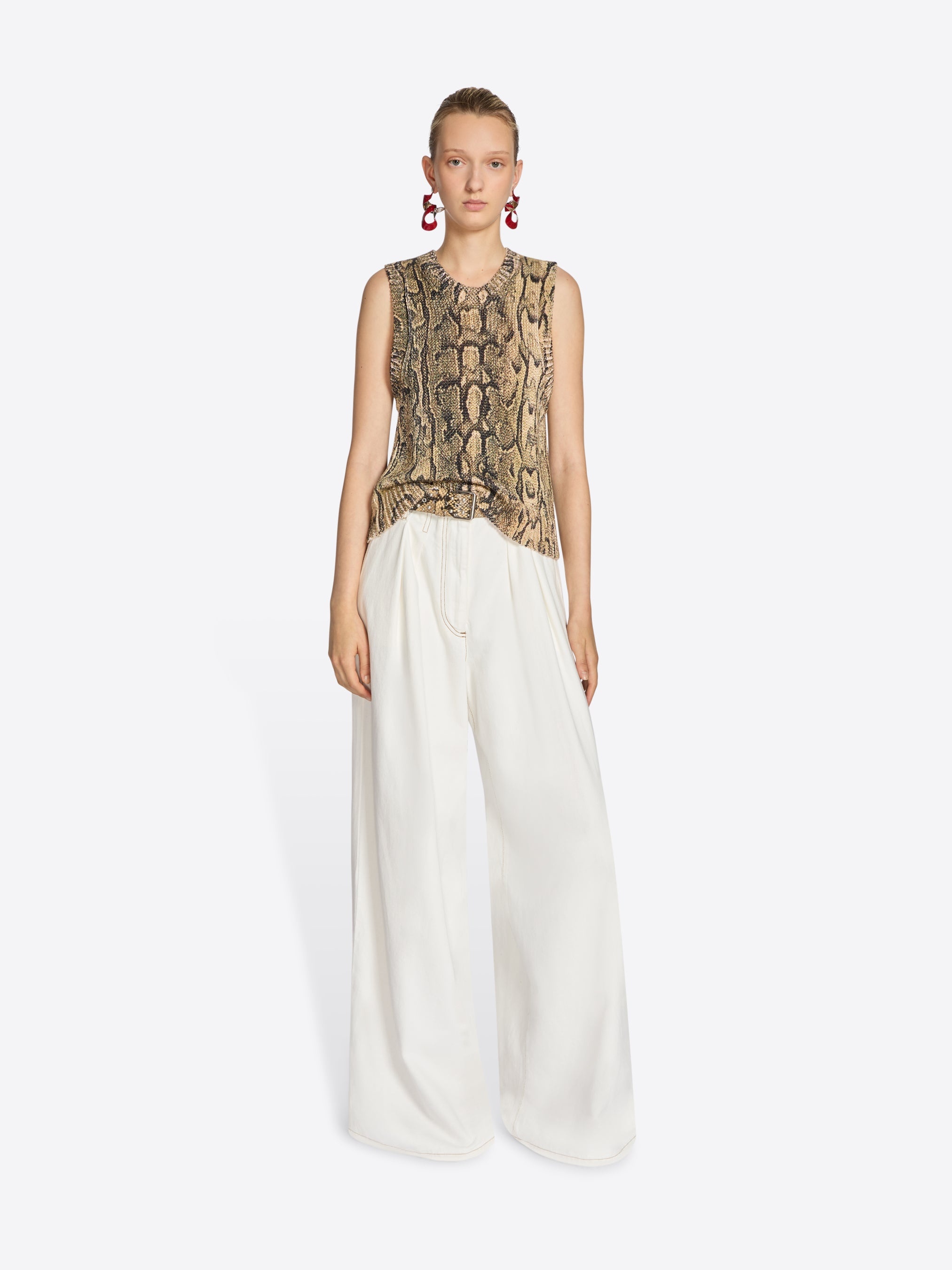 WIDE PLEATED JEANS - 2