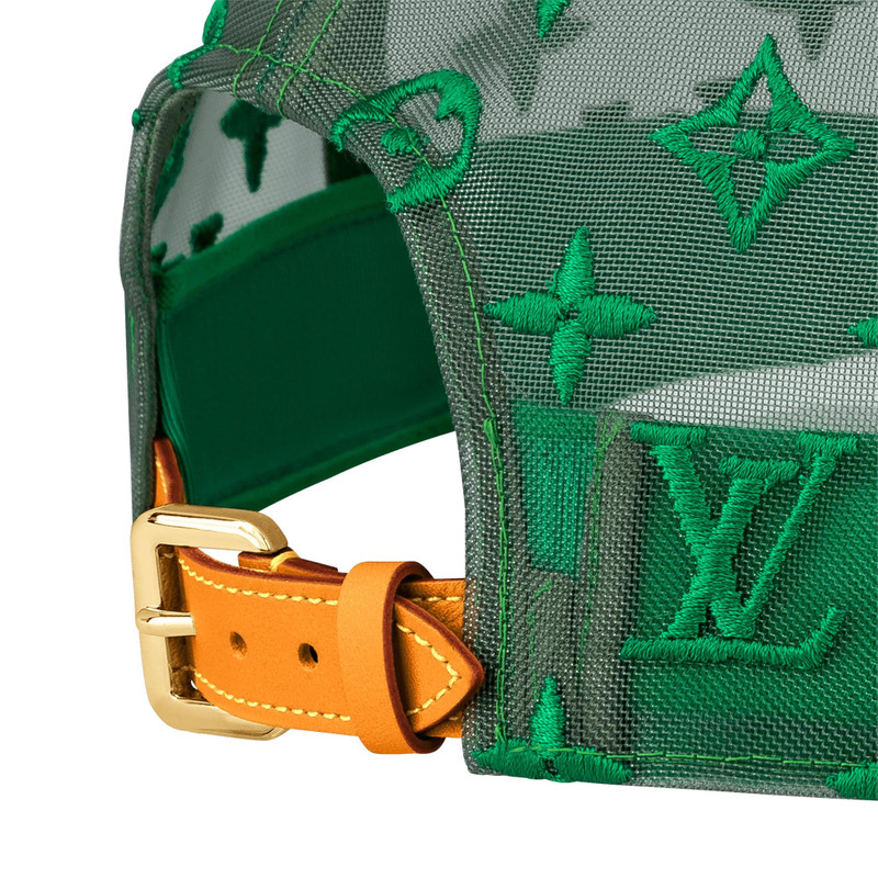 Monogram Embroidered Mesh Cap 3