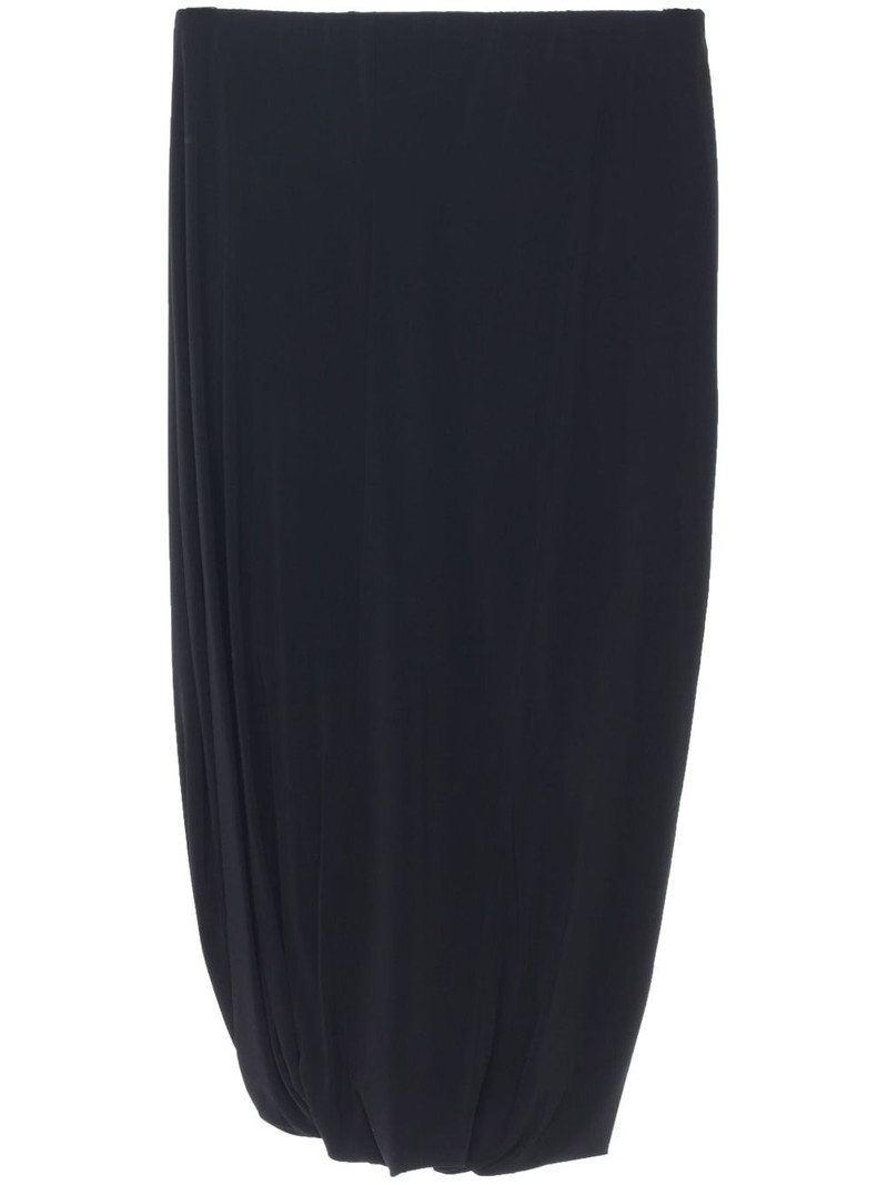 draped-detailed midi skirt 1