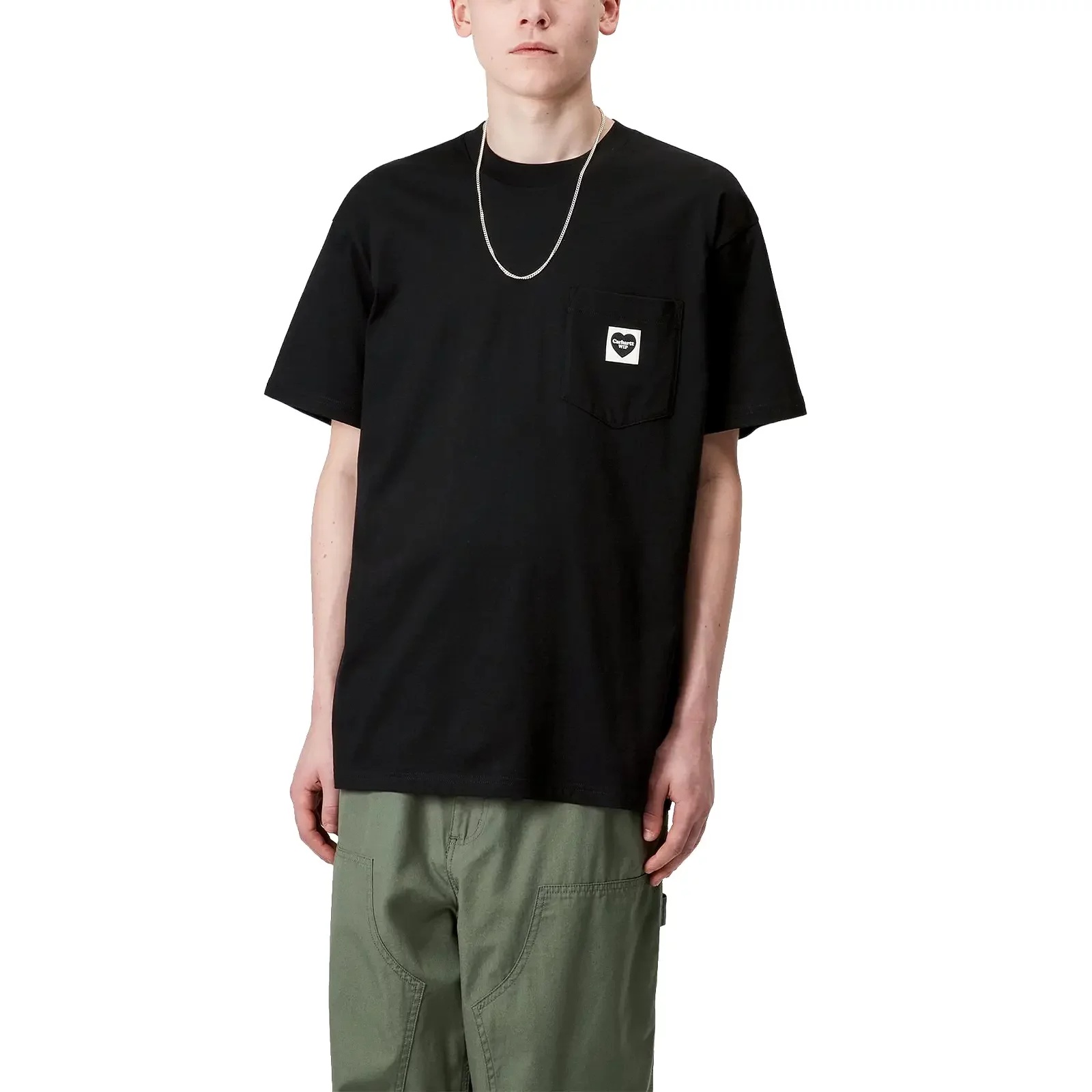Pocket Heart T-Shirt "Black" - 1