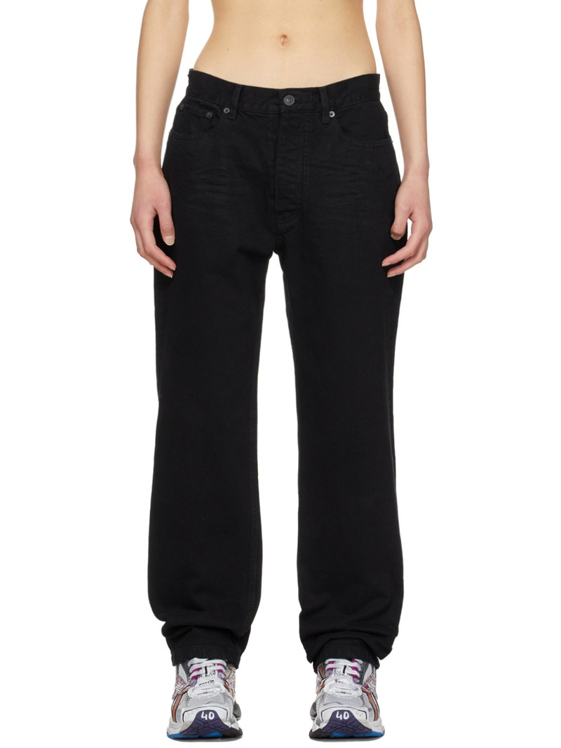 Black Normal Fit Jeans 1