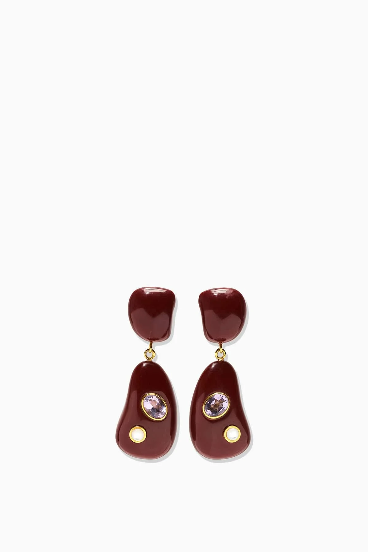 Satsuma II Earrings in Purple - 1