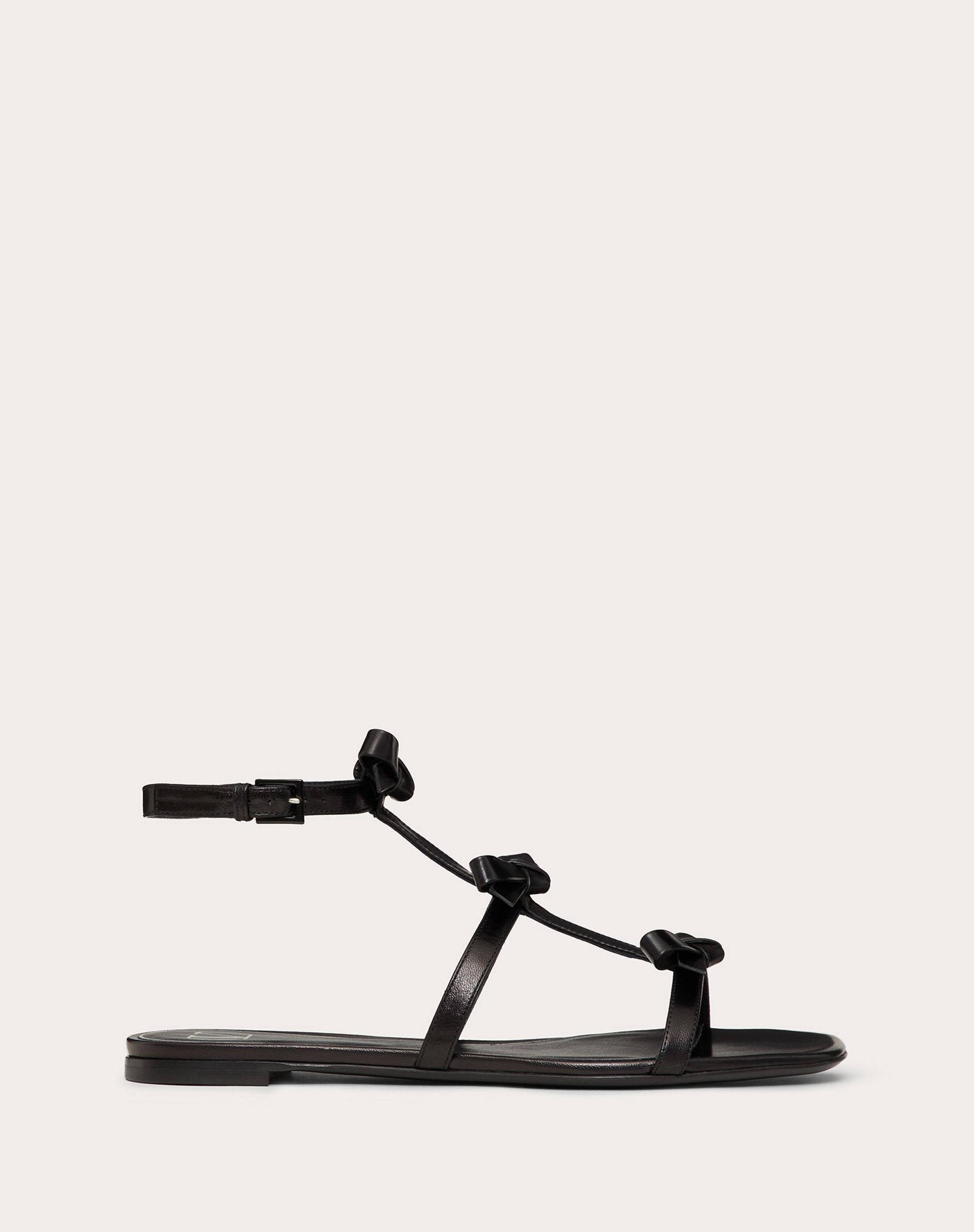 FRENCH BOWS KIDSKIN FLAT SANDAL - 1