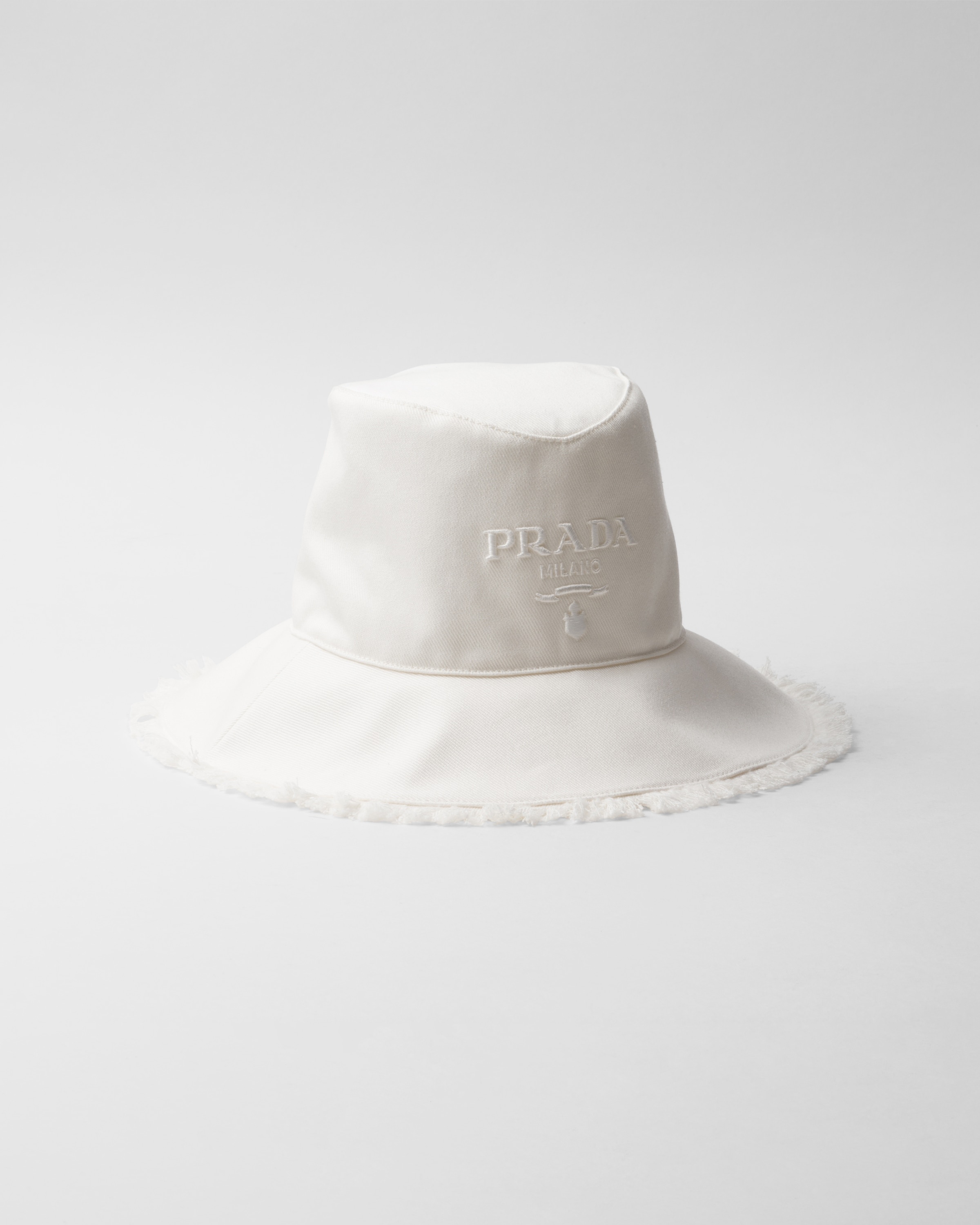 Wide-brimmed drill bucket hat - 1