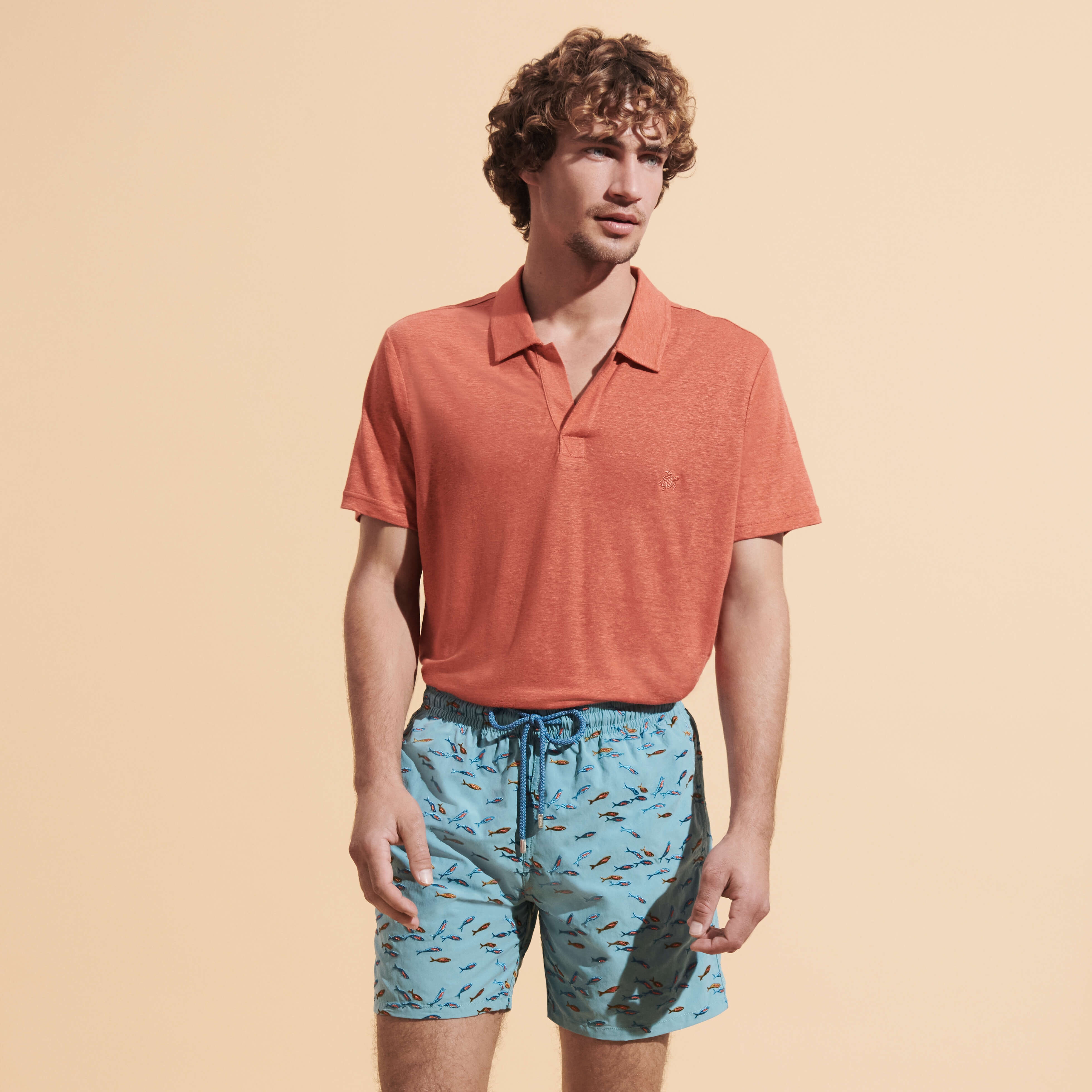 Men Swim Trunks Embroidered Gulf Stream - Limited Edition - 6