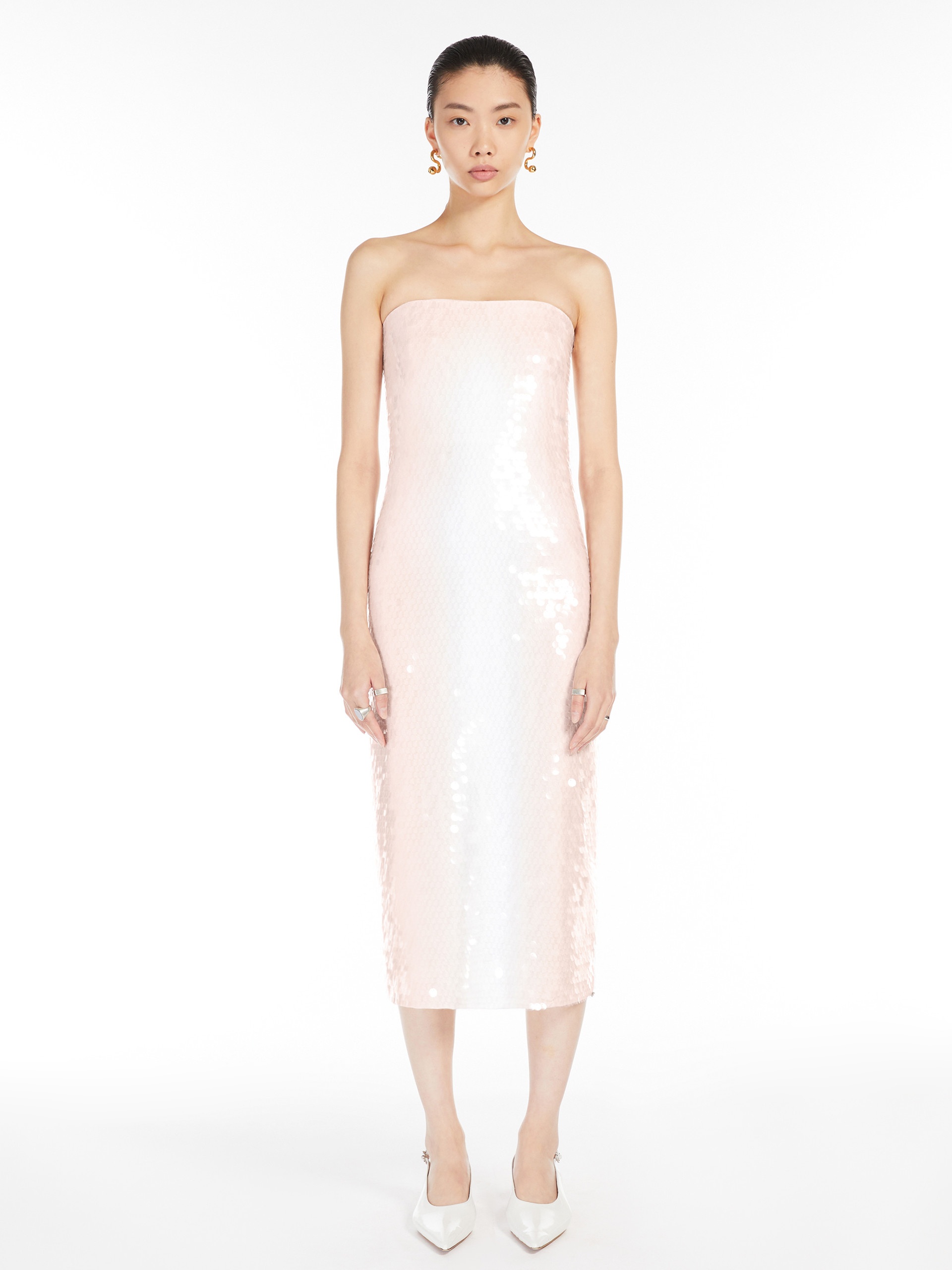 STEMMA Sequinned jersey dress - 3