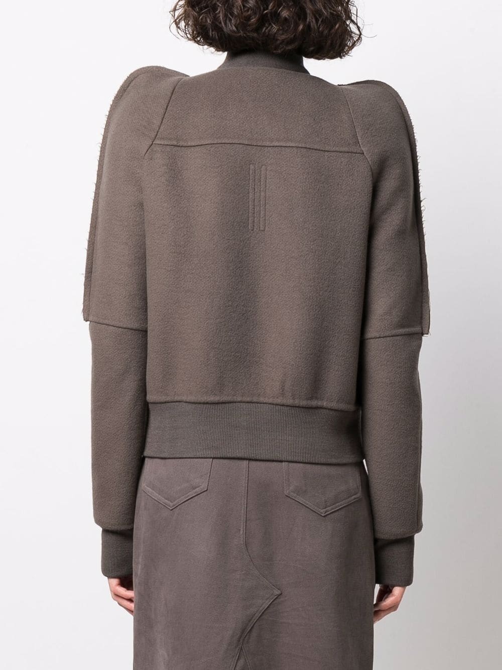 bionic puff-sleeve bomber jacket - 4