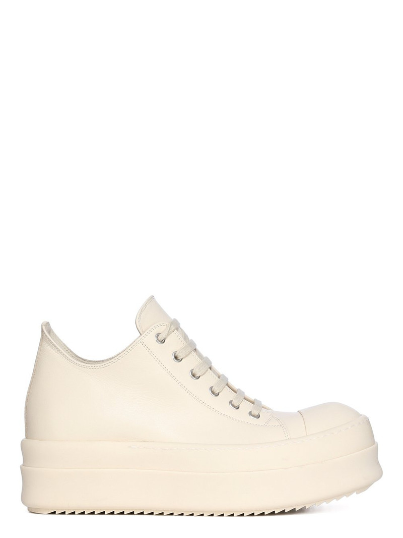 Rick Owens Bumper Low Top Lace Up Sneaker in Leather - 1