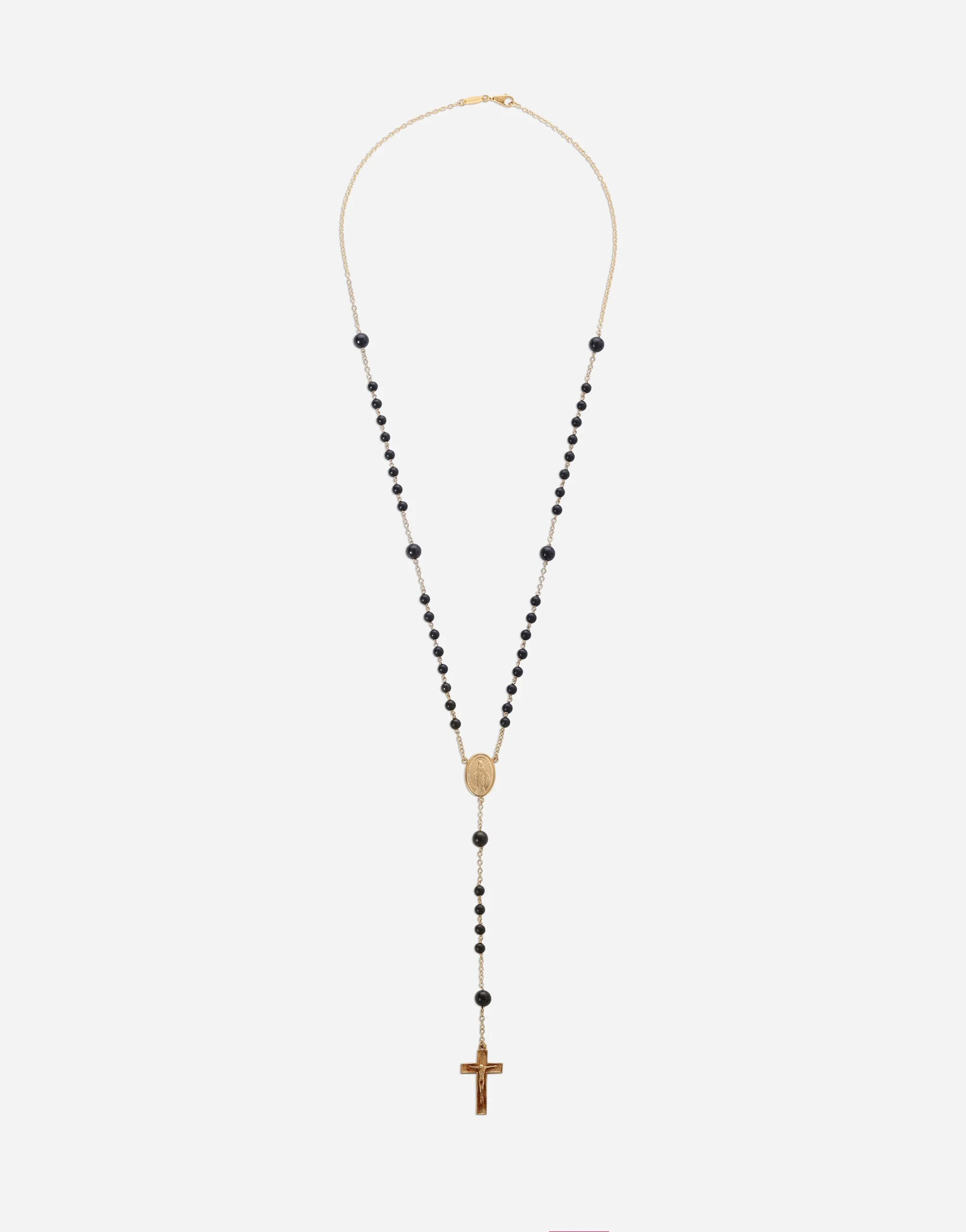 Sicily Rosary Necklace 18-carat yellow gold and black jades - 1