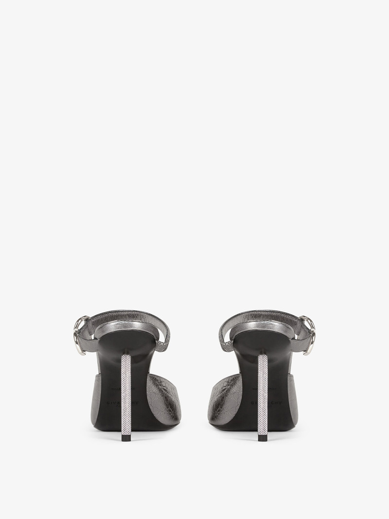 VOYOU SLINGBACKS IN LAMINATED LEATHER 7