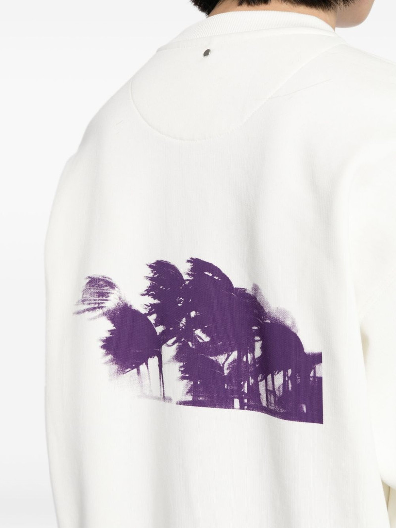 logo-print crew-neck sweatshirt 5
