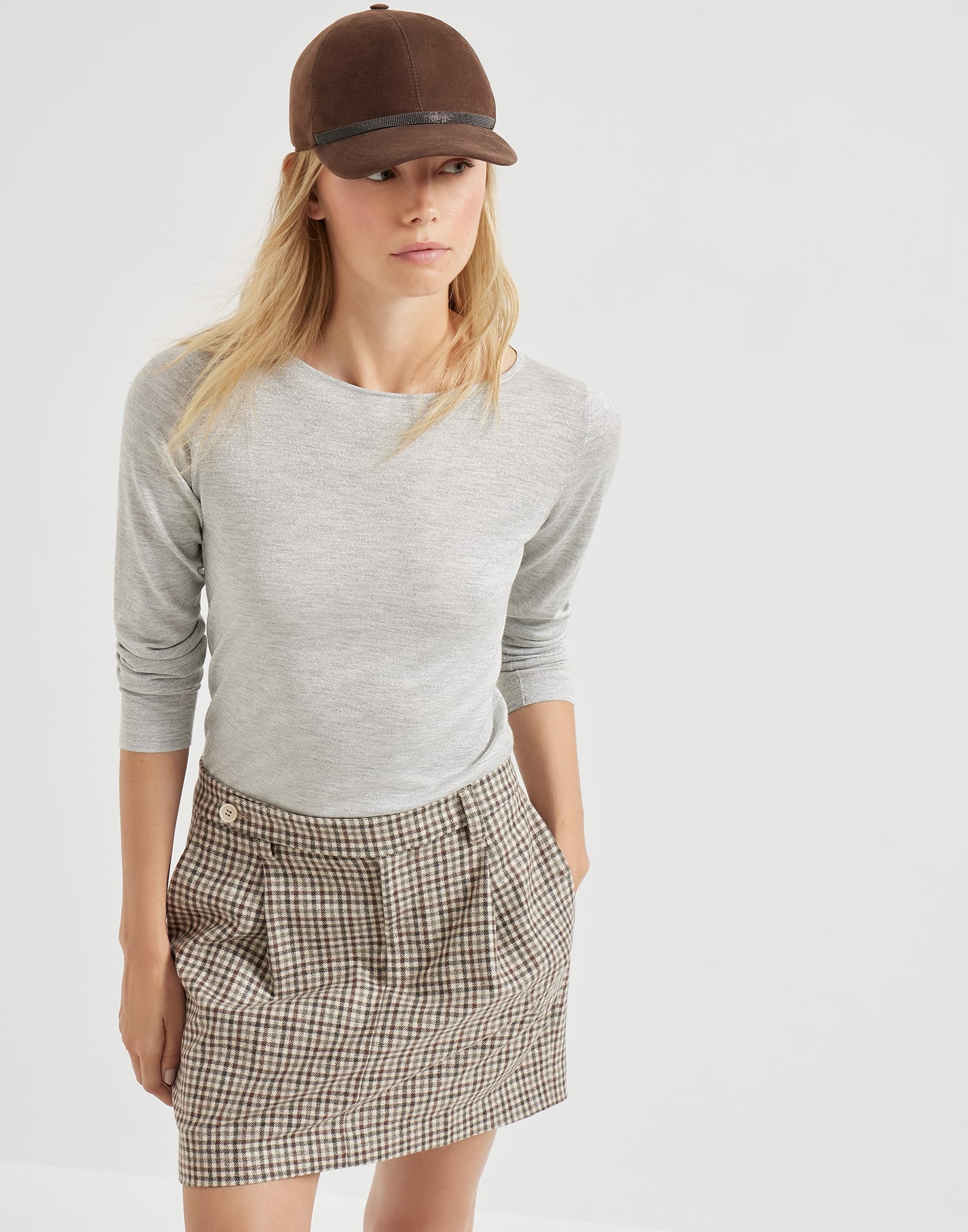 Cashmere and silk sparkling lightweight sweater - 4