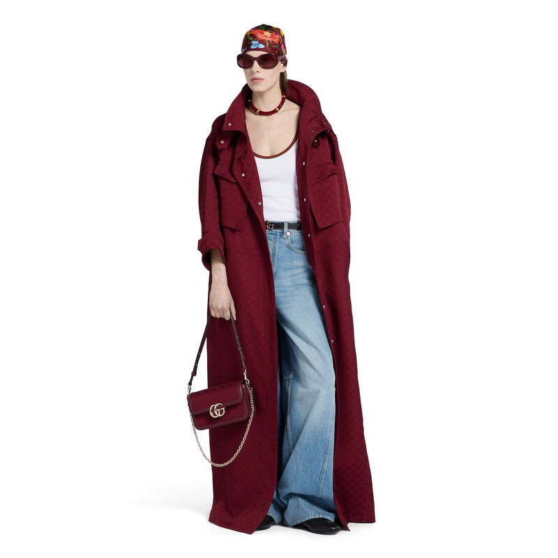 GUCCI GG fabric jacquard coat outlook