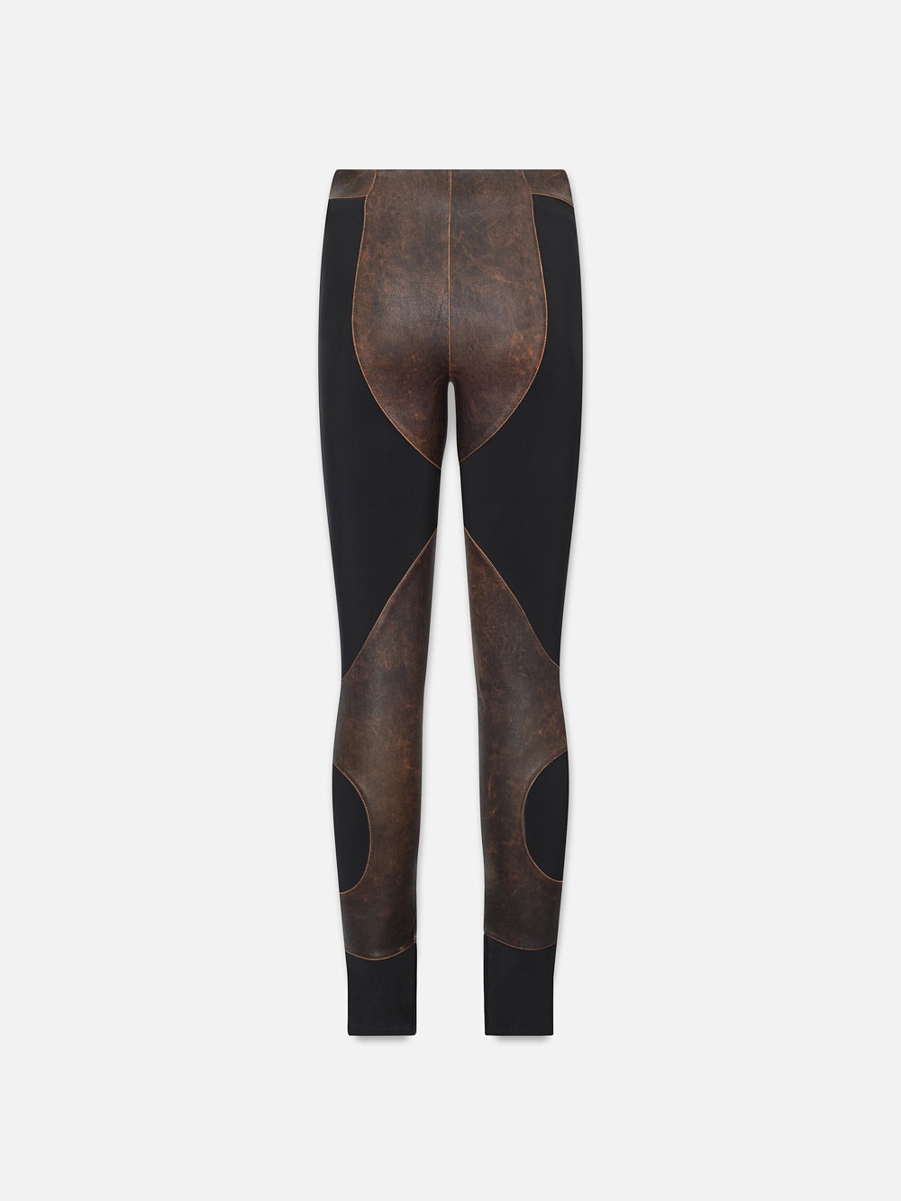 Leather Combo Pant in Black Multi - 4