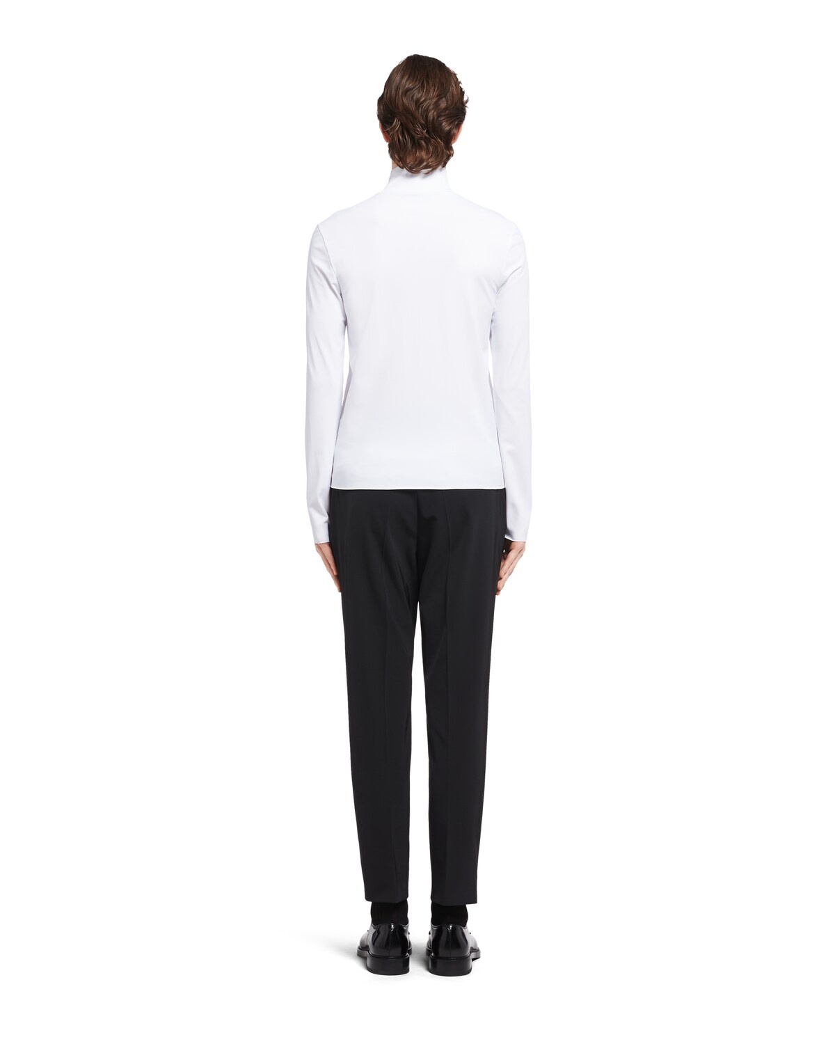 Technical jersey mock turtleneck - 4