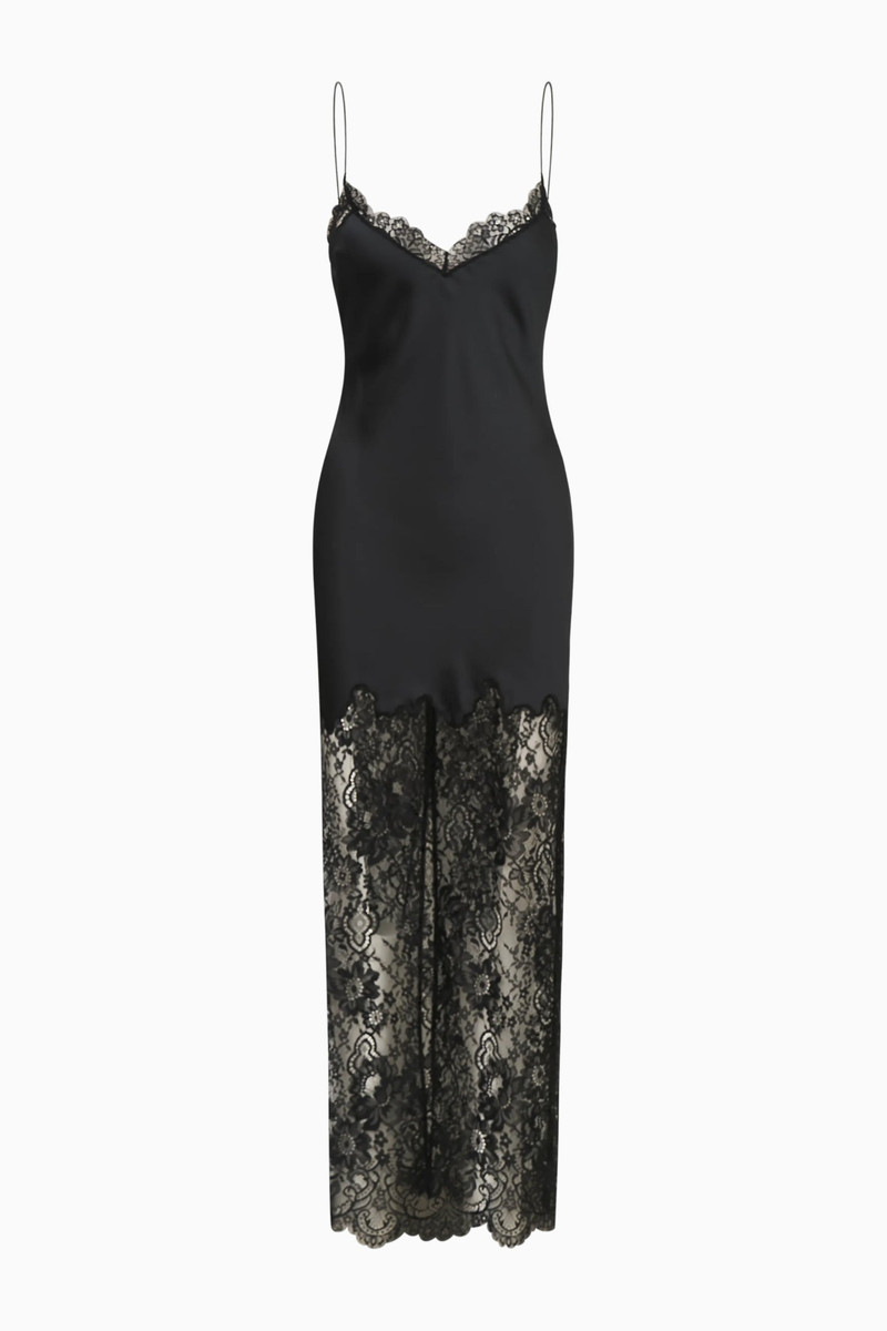 Circe Satin Lace Maxi Dress 1