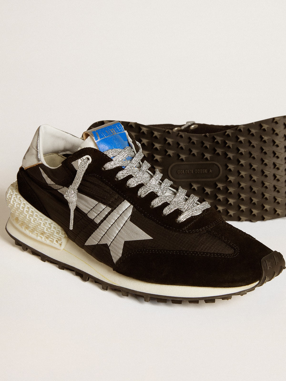 Men’s Marathon with black ripstop nylon upper and silver star - 4