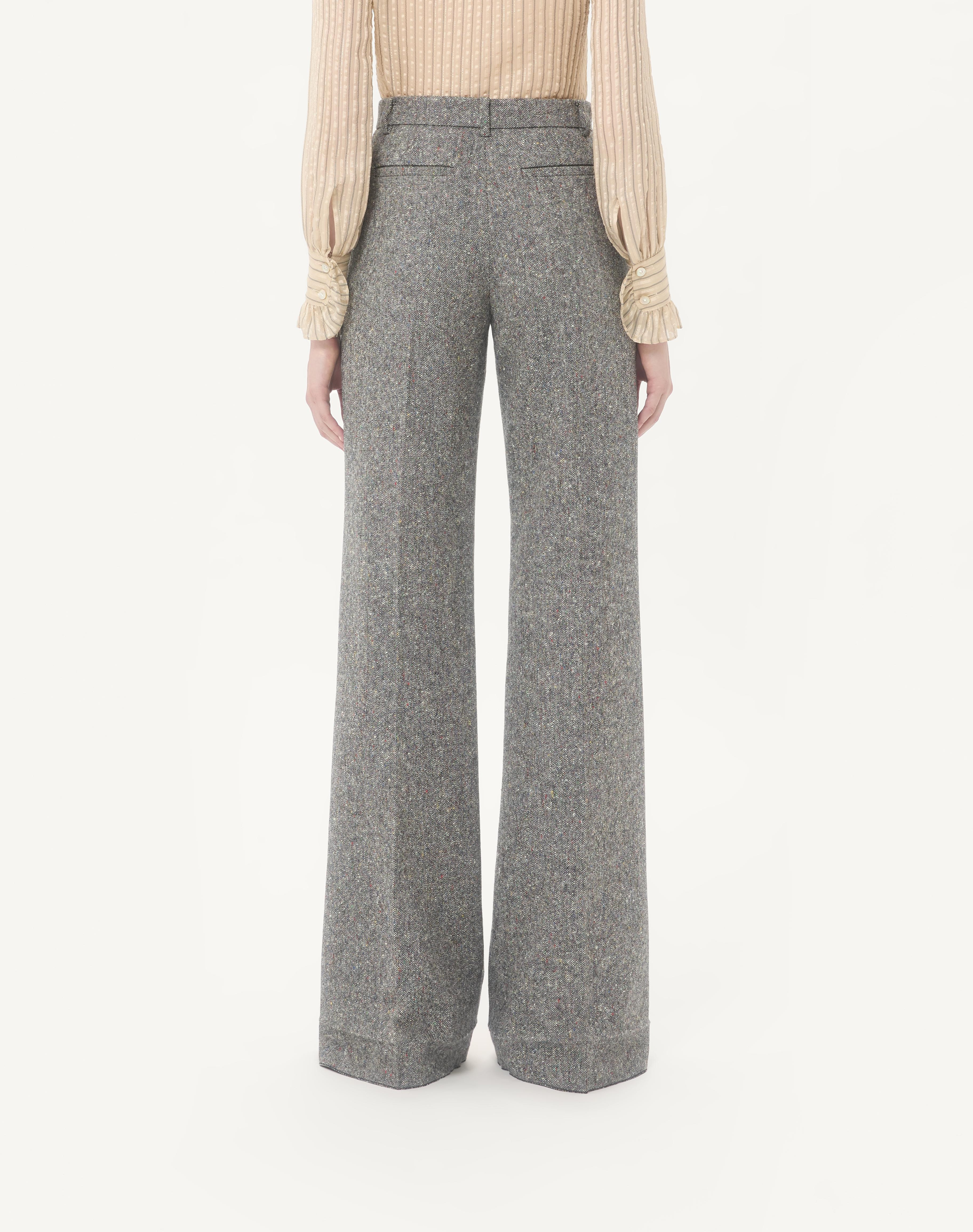 NATTÉ BUTTONED WEAVE PANTS - 5