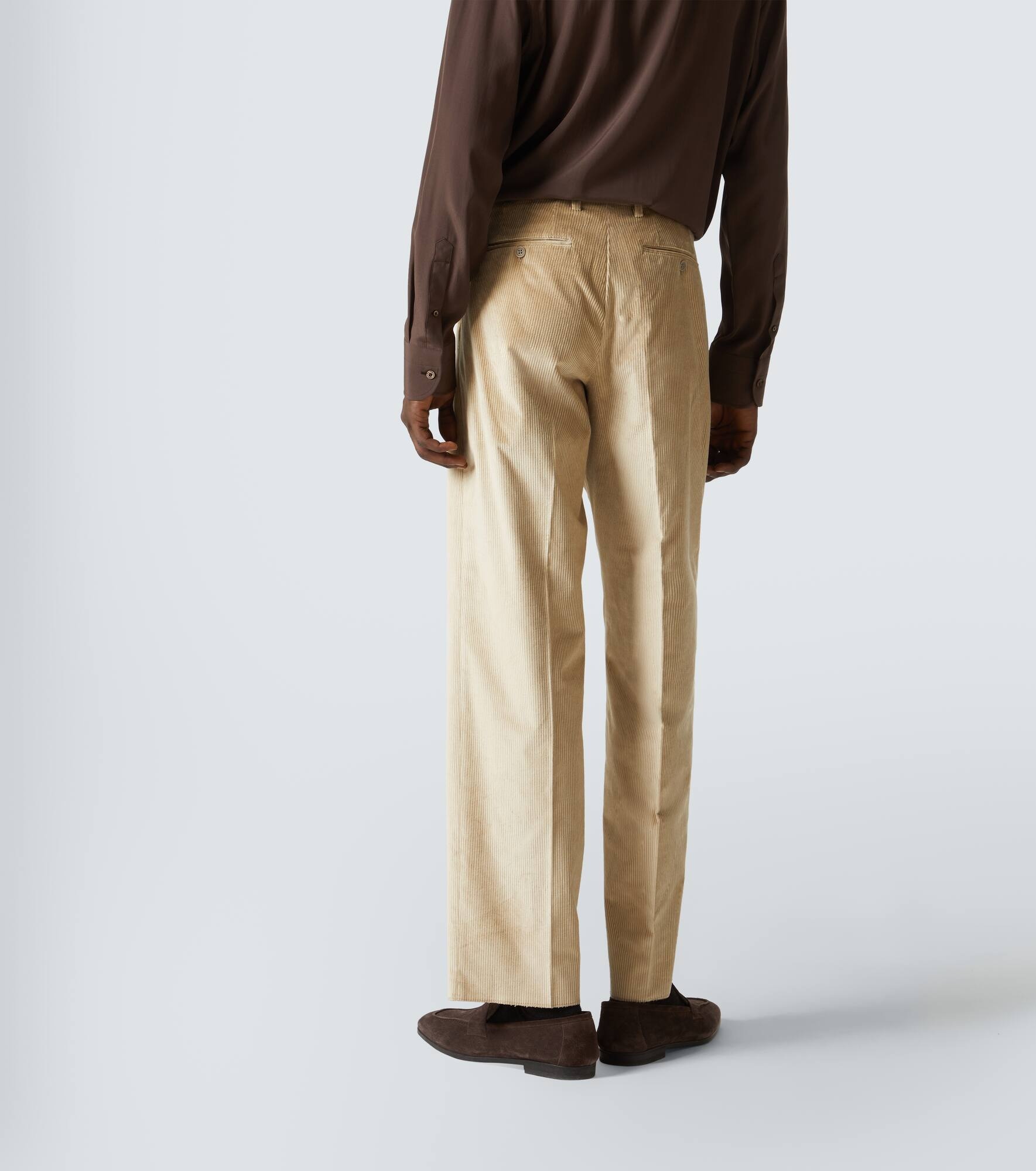 Cotton corduroy straight pants - 4