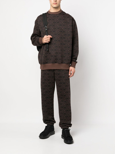 Moschino logo-print sweater outlook