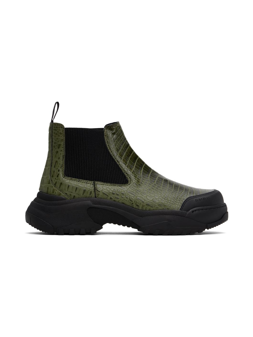 Green Low Chelsea Boots - 1