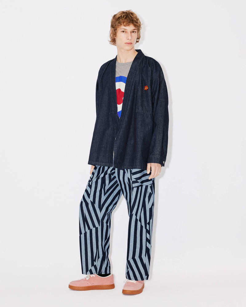 'BOKE FLOWER' Crest denim kimono jacket 5