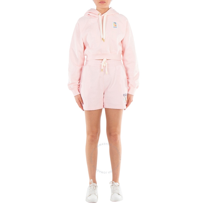 Casablanca Ladies Logo Patch Cropped Sweatshirt - 3