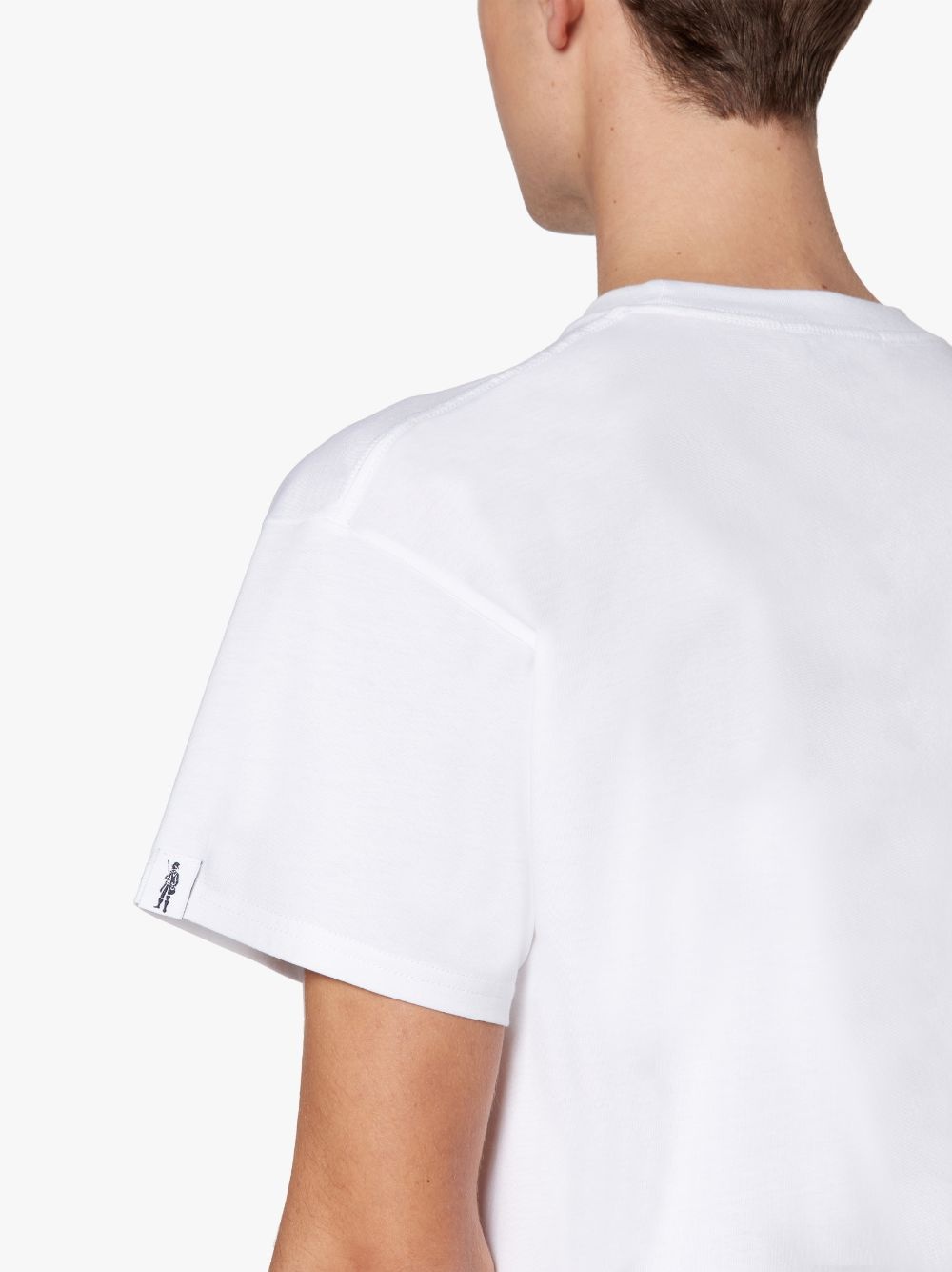 WHITE X BLUE COTTON RAIN OR SHINE T-SHIRT - 6