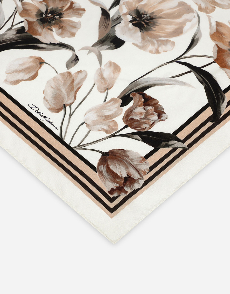 Dolce & Gabbana Floral-print silk bandanna (50x50) outlook