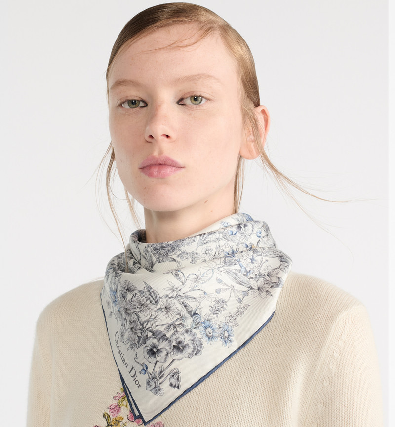 Dior Dior Star 70 Square Scarf outlook