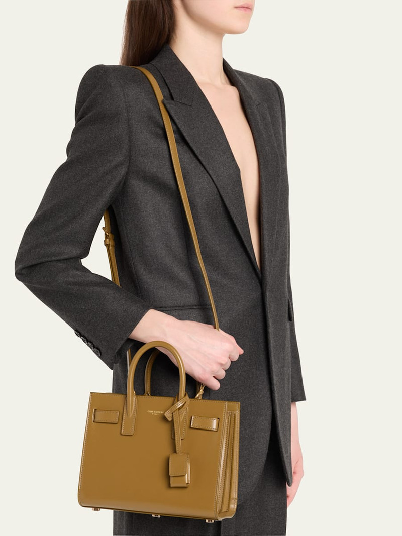 SAINT LAURENT Sac De Jour Nano Top-Handle Bag in Smooth Leather outlook