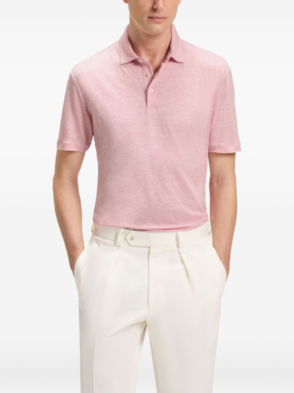 x David Beckham piqué polo shirt - 3