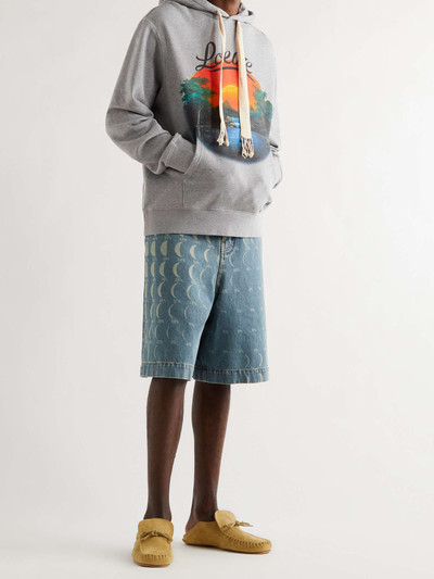 Loewe + Paula's Ibiza Printed Mélange Loopback Cotton-Jersey Hoodie outlook