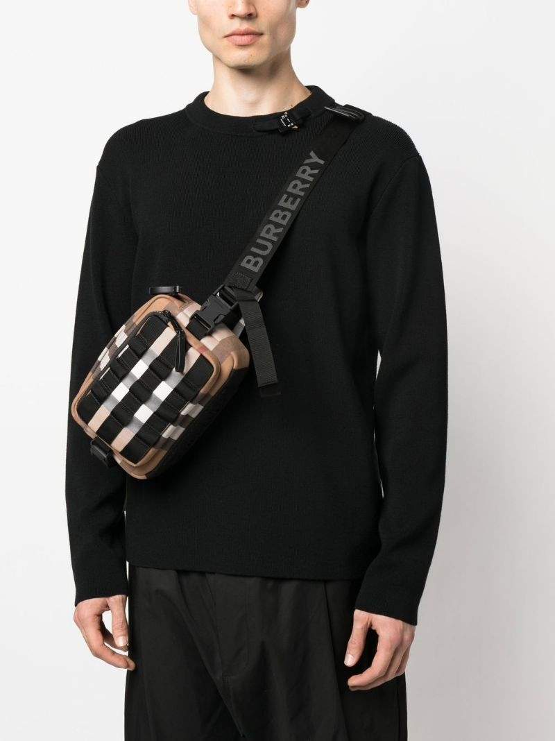 Burberry check-pattern crossbody bag outlook