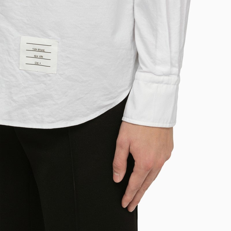 Thom Browne White Cotton Shirt With Detail Men - 4