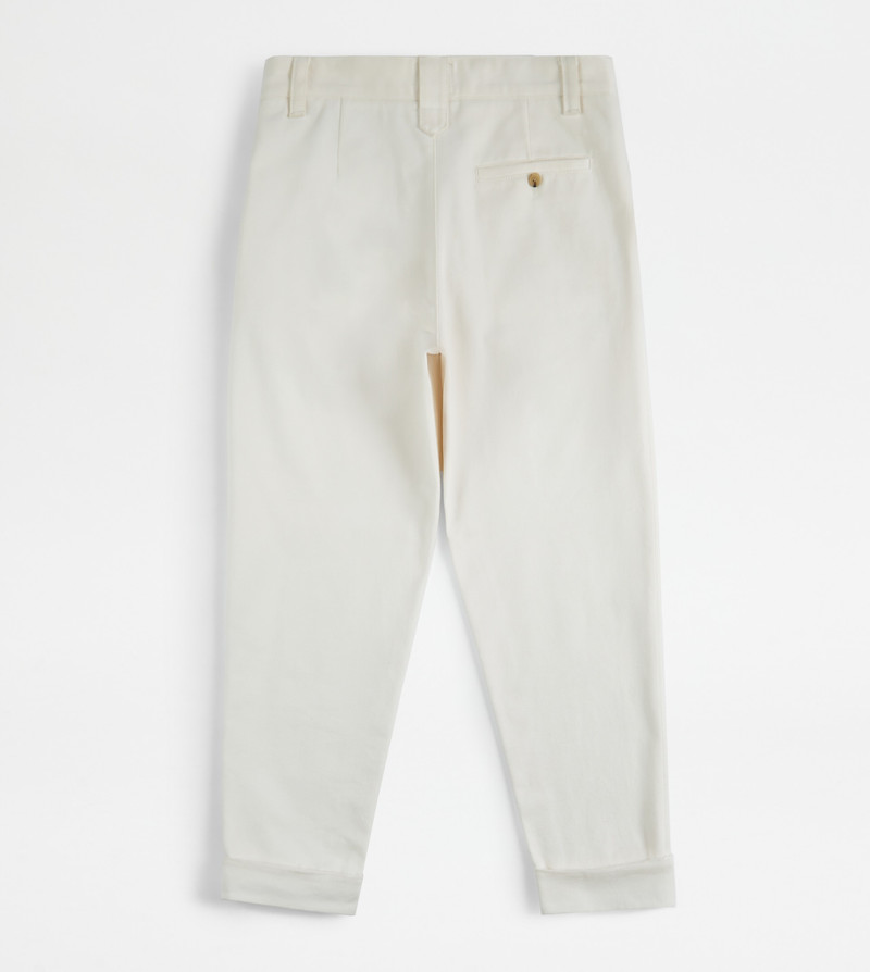 Tod's PANTS WITH DARTS - WHITE outlook
