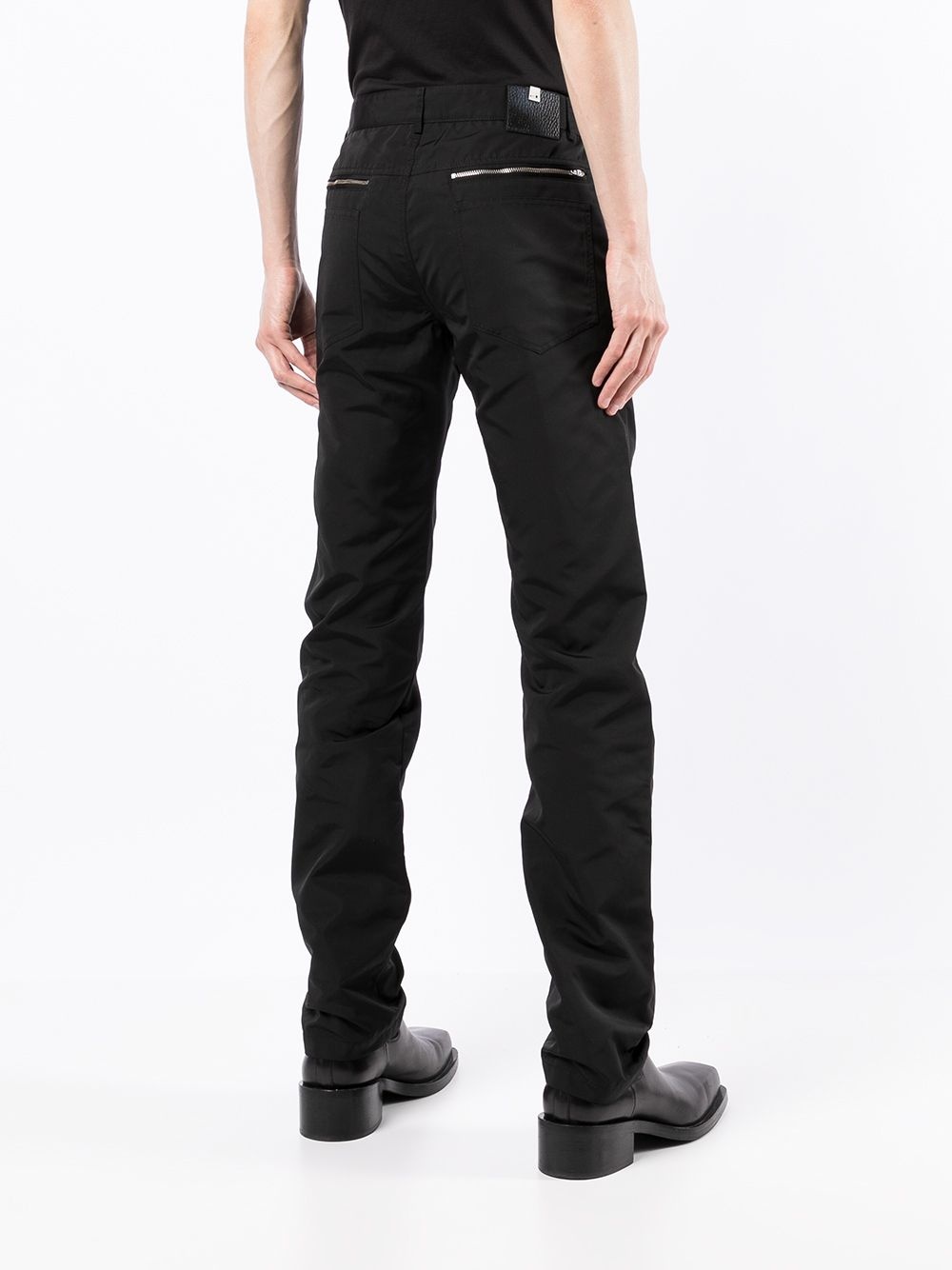 slim-fit zip-detail trousers - 4